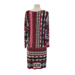 Analili Bold Design Stretch Casual Blouson Dress Dolman Sleeves